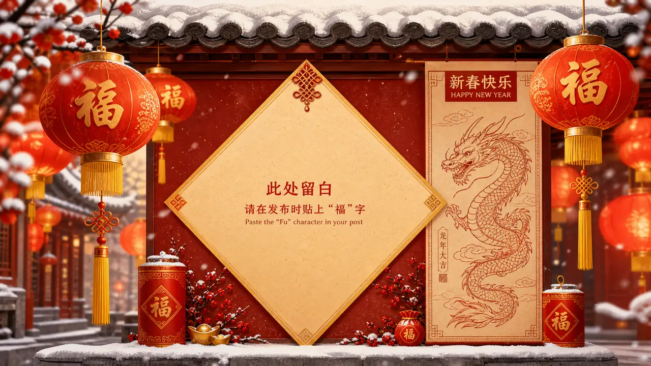 AI 绘画新年主题实测：灯笼、福字与生肖的坑