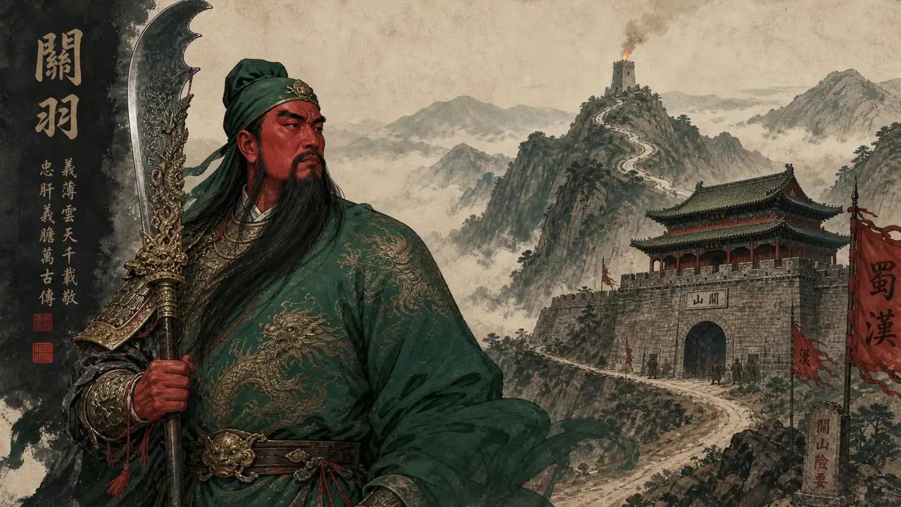 AI绘画关字两读：关公画像与古关隘，我各画了一组