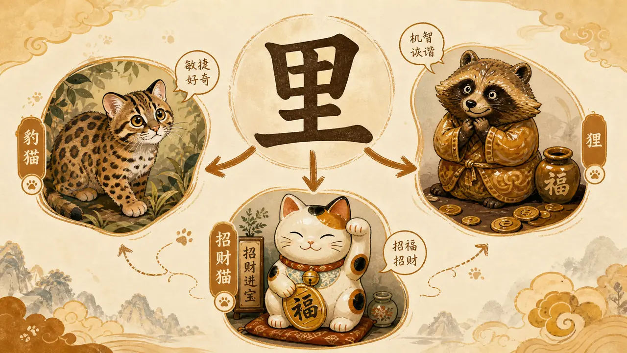 狸ai绘画实测：一个字画出三只完全不同的动物