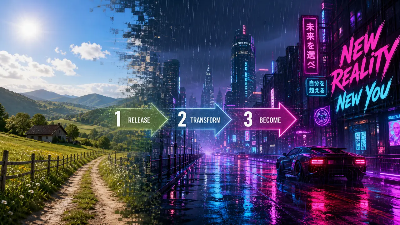 AI绘画特效绘画实测：一张普通风景照改出赛博雨夜的全过程