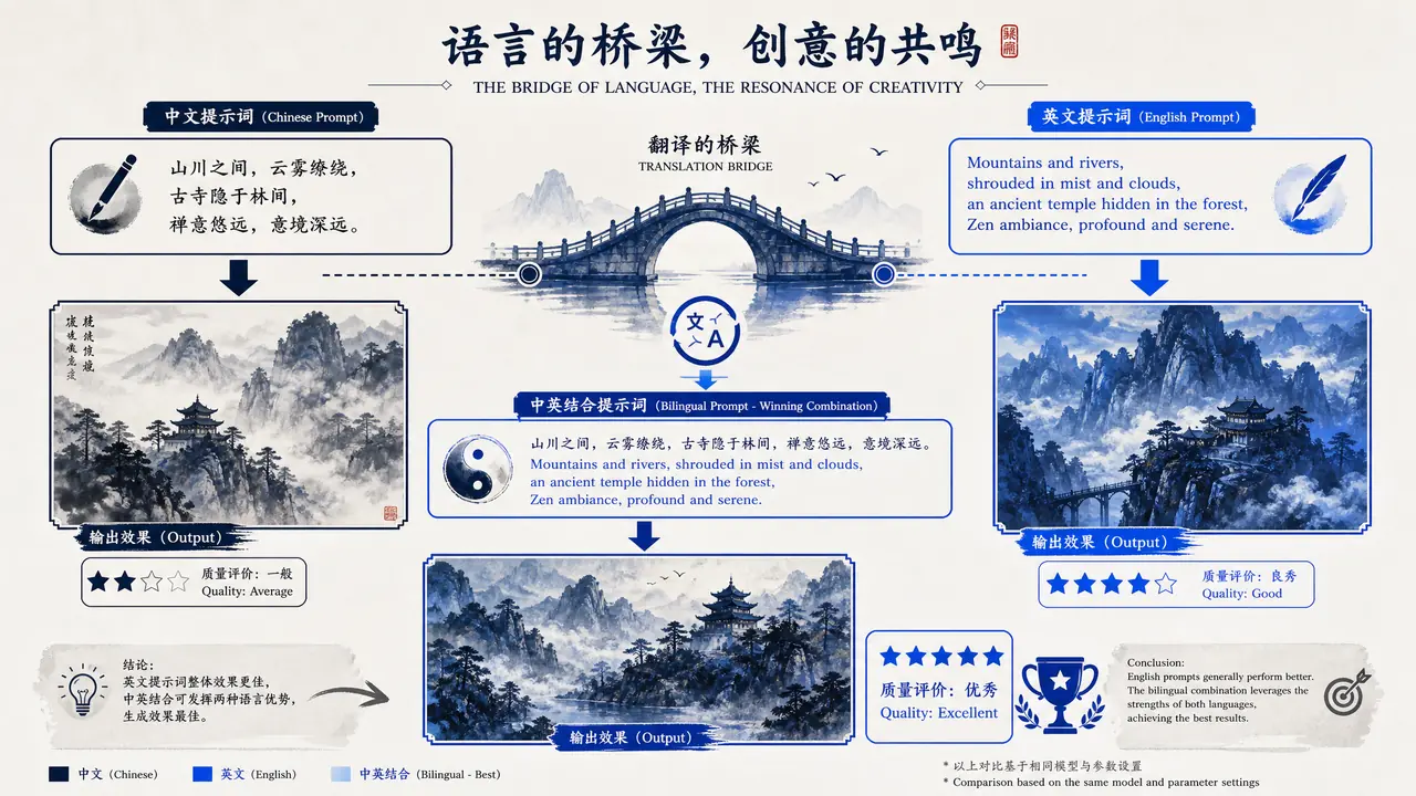AI 绘画 中文提示词到底行不行：和英文逐句对比的实测