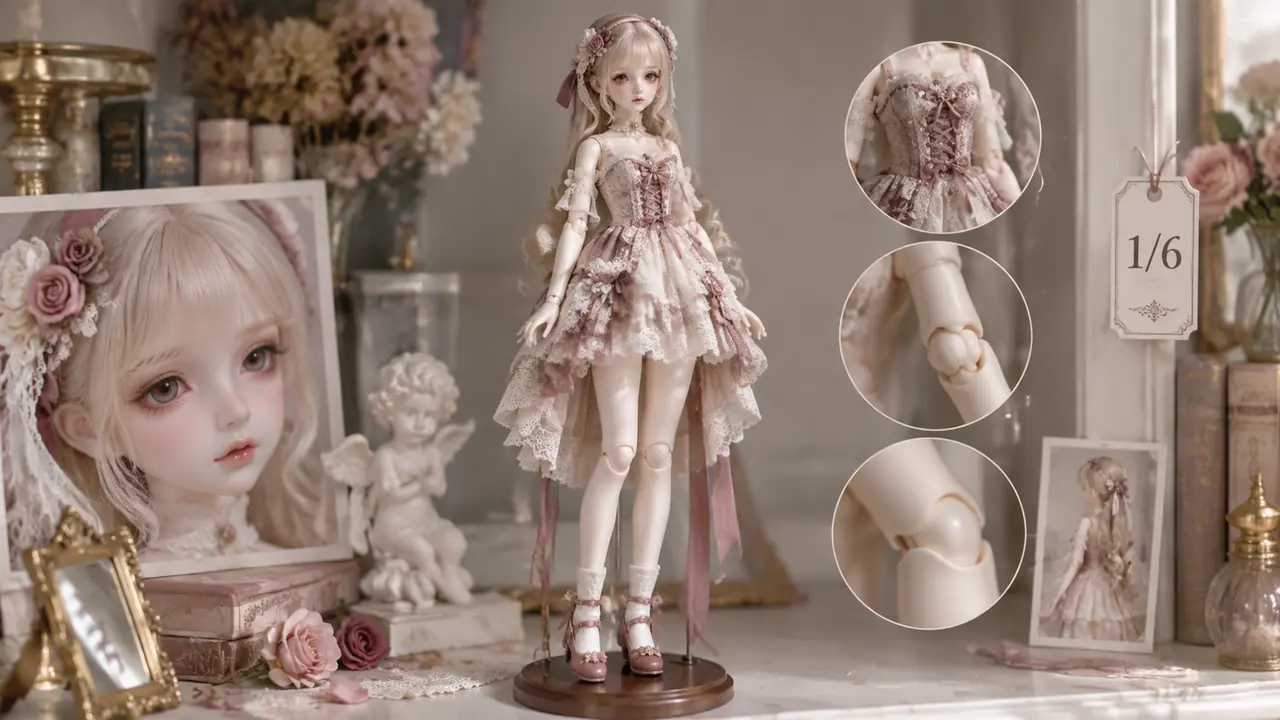 AI绘画doll人偶风实测：关节球偶质感与娃衣细节这样调