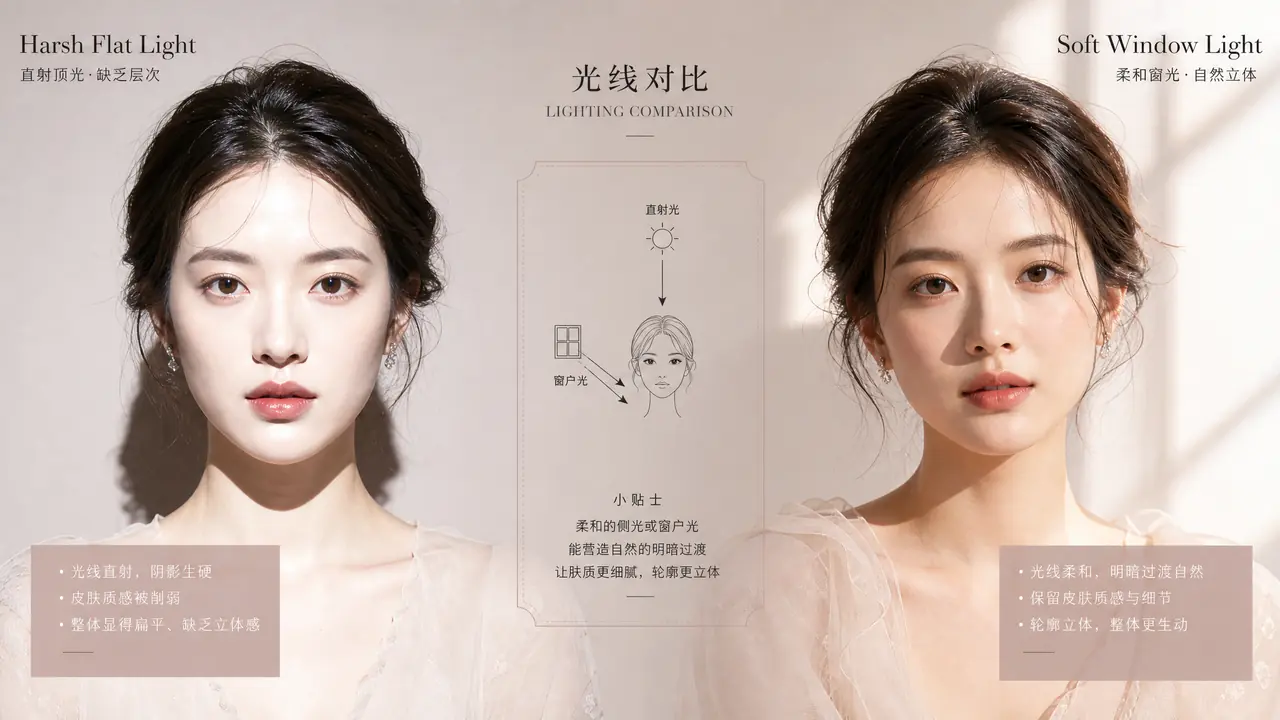 绘画美女AI怎么不假面？先管住光，再管妆