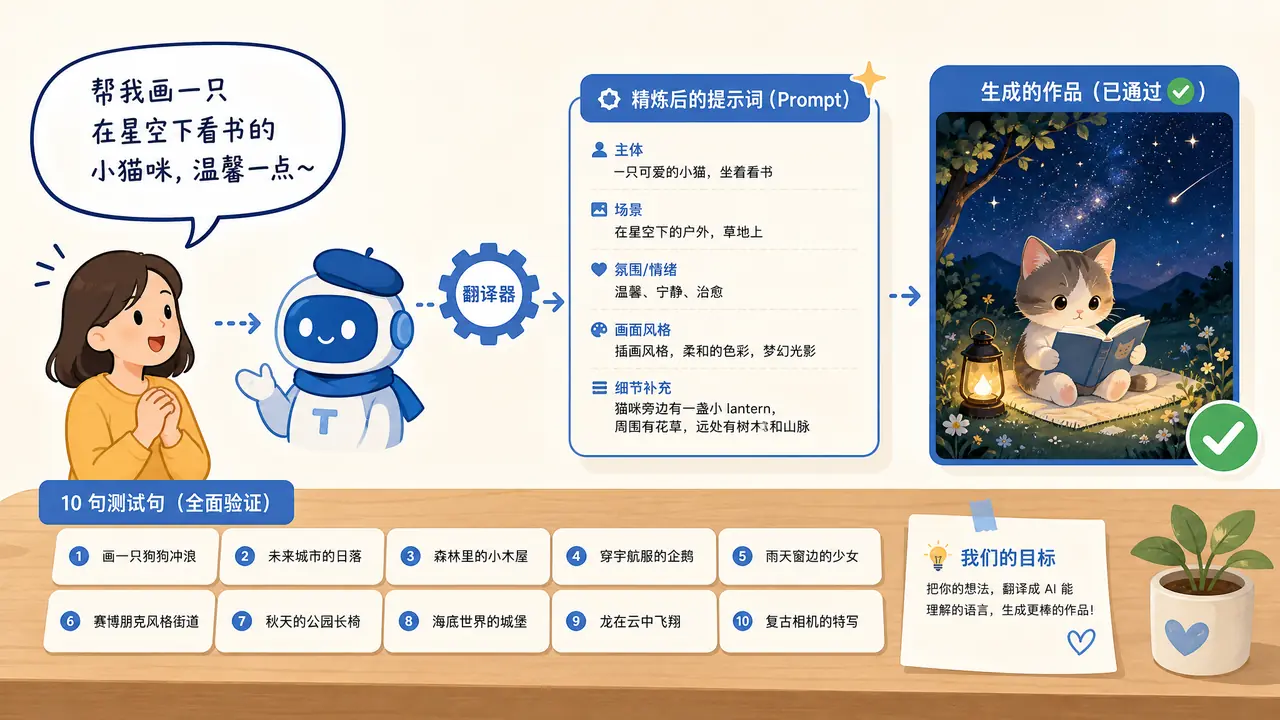 AI绘画帮我画图靠谱吗？我拿十句大白话喂了一整晚