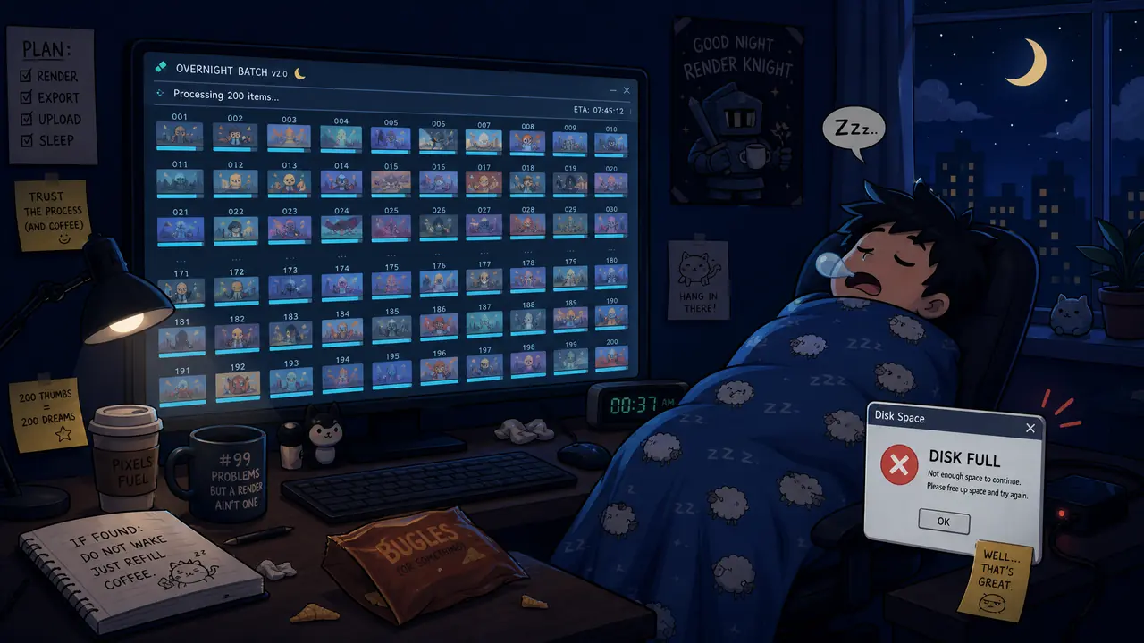 不断AI绘画一整夜是什么体验：挂机两百张的教训和队列管理