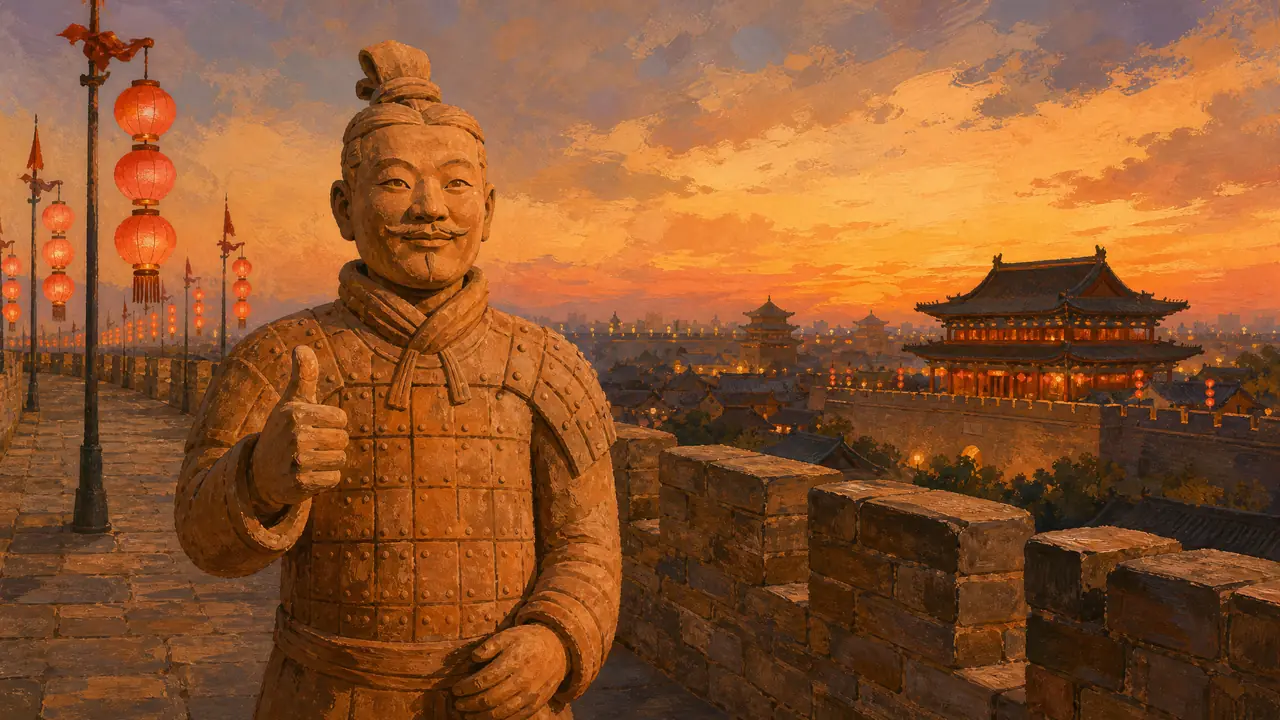 陕西ai绘画怎么画才不土？我从兵马俑试到大唐不夜城的结论