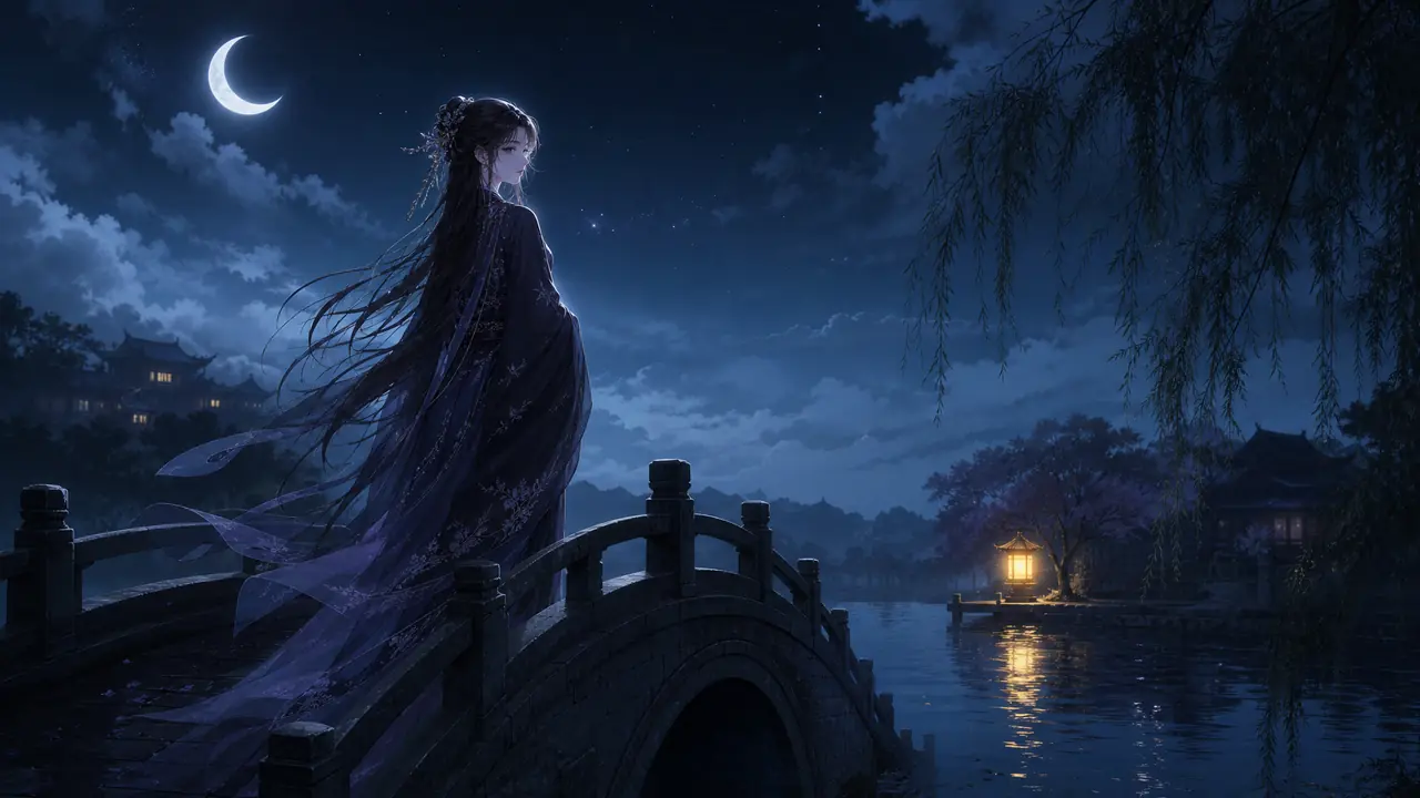 ai绘画夜阑同人图，我从构图到打光折腾了一整周