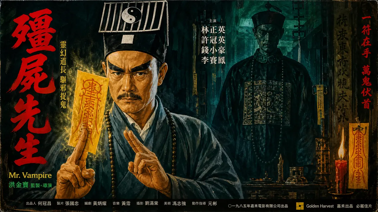 ai 绘画林正英风格怎么写提示词？港片道长的氛围配方