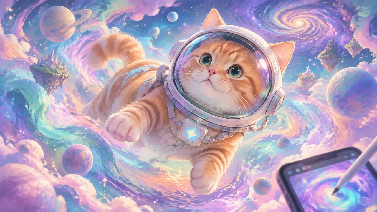 ai绘画 dream装在手机里，我通勤路上画了四十张