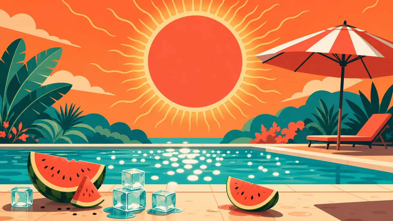 ai绘画炎夏主题怎么不画成秋天？色温这2个值我试了40张