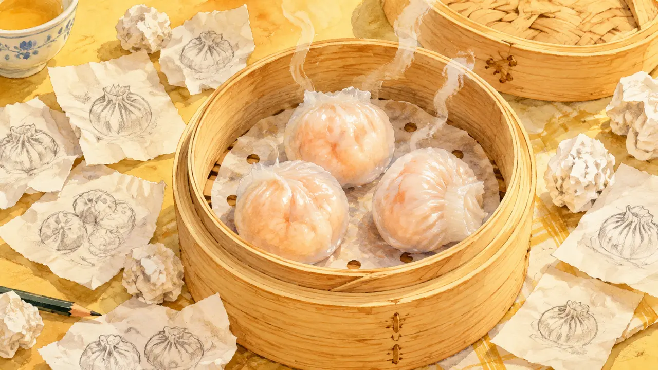 AI绘画虾饺怎么画？我废了20多版提示词才摸到门道