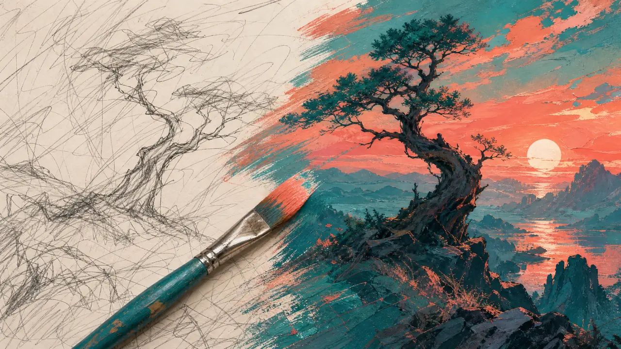 随手涂几笔喂给AI：ai划线绘画一周实测记