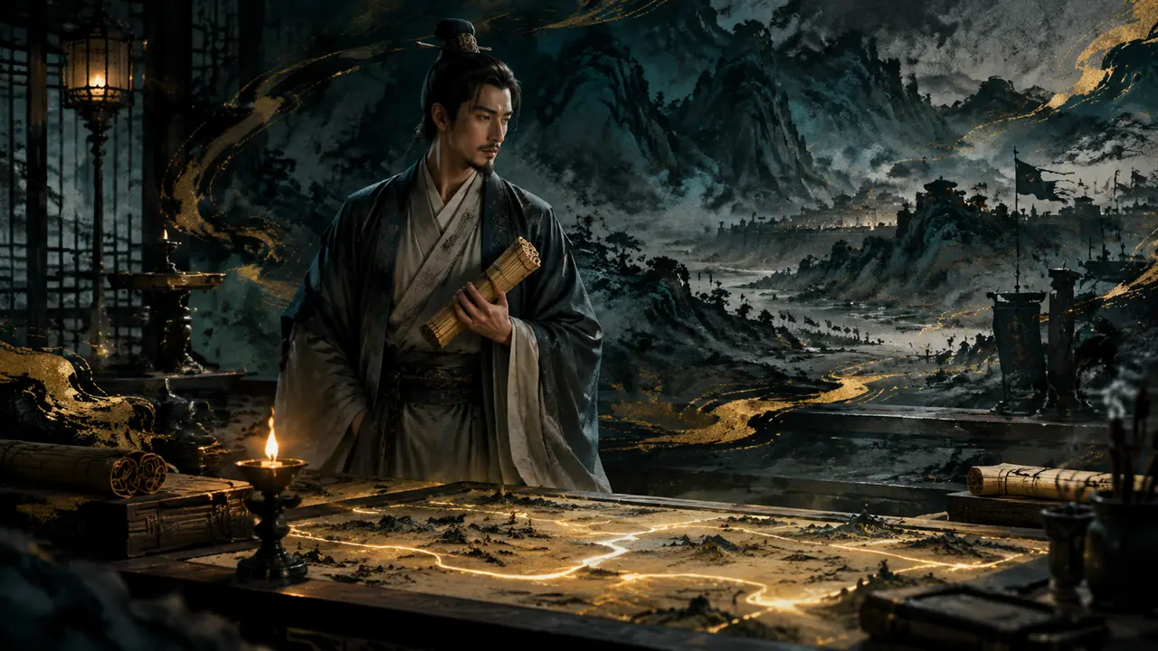 张良绘画ai提示词怎么写？我把谋士那股味儿调出来了