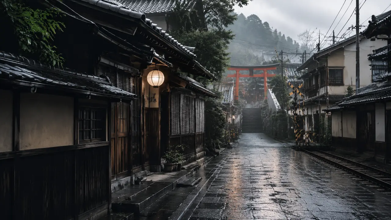 ai 绘画日本街景怎么出旅感？石板巷、鸟居石阶、电车路口的取景与参数