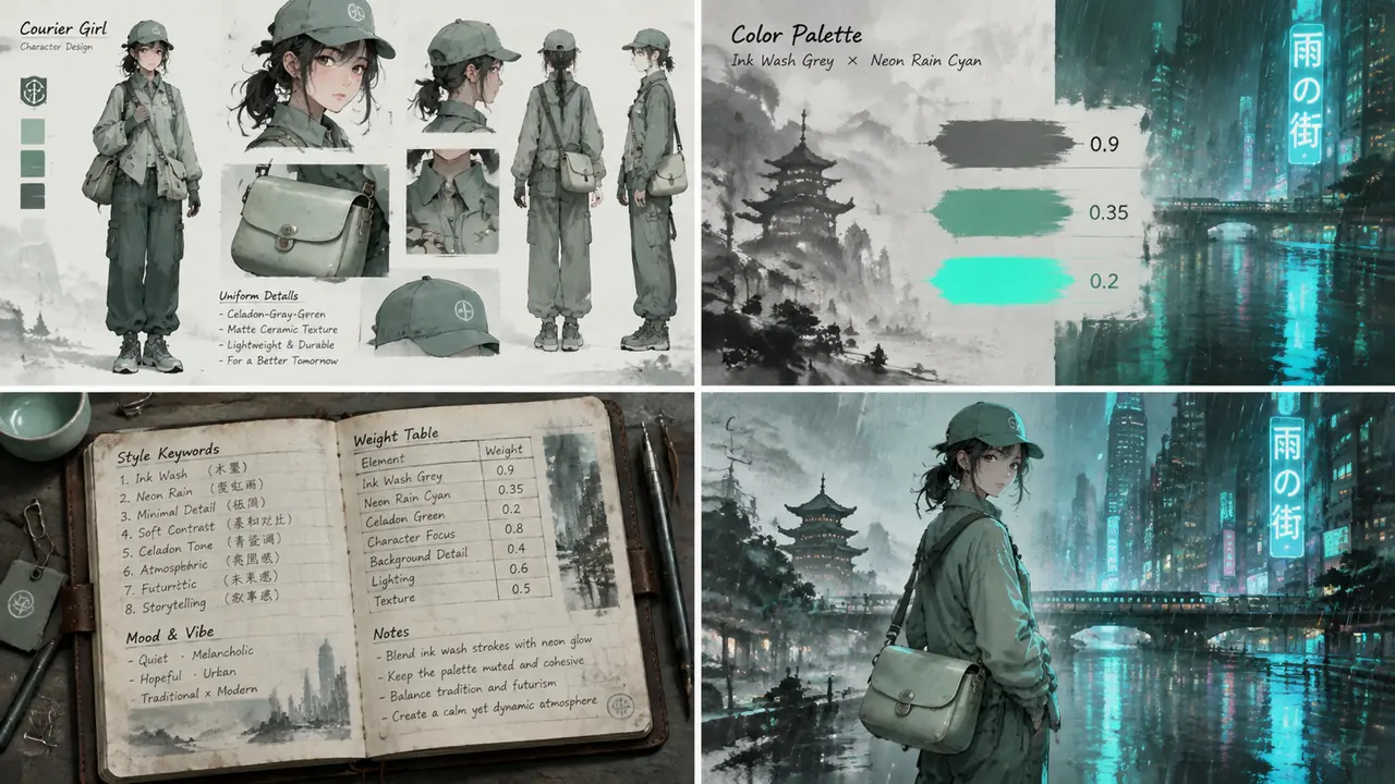 ai自创绘画别再抄风格了：我给原创角色立了一套私有词库