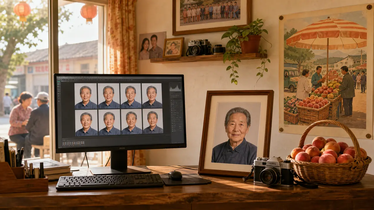 下沉ai绘画观察：县城照相馆底图、遗像翻新和赶集海报的真实需求