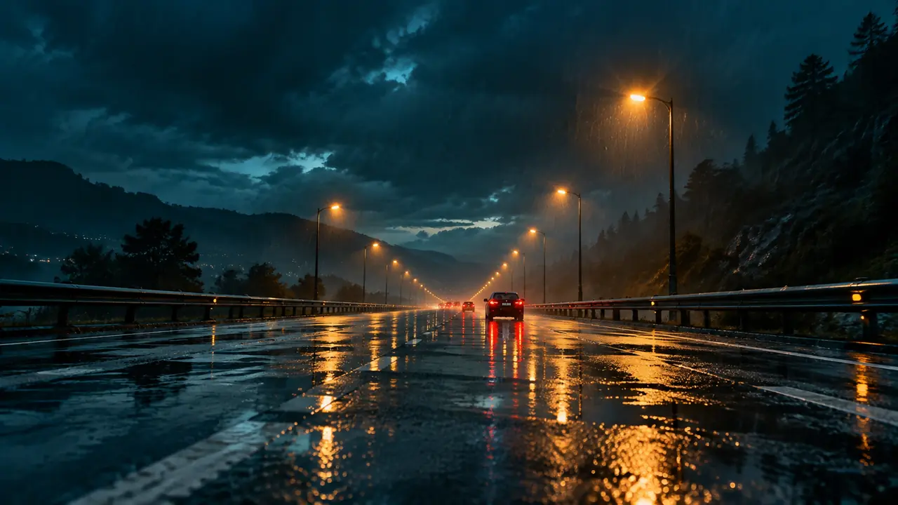 ai绘画道路实战：高速灭点、盘山S弯与雨夜反光的出图心得
