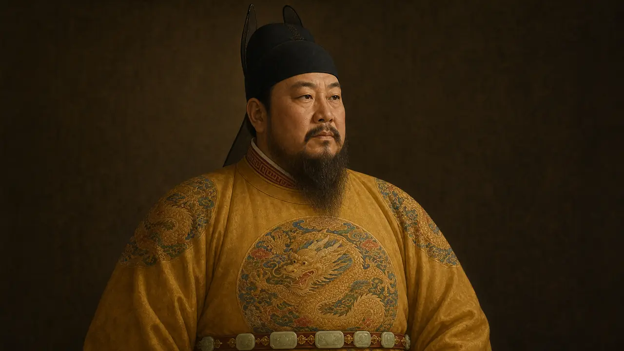 ai绘画朱元璋怎么画才不像表情包？从鞋拔脸公案到翼善冠的想象还原