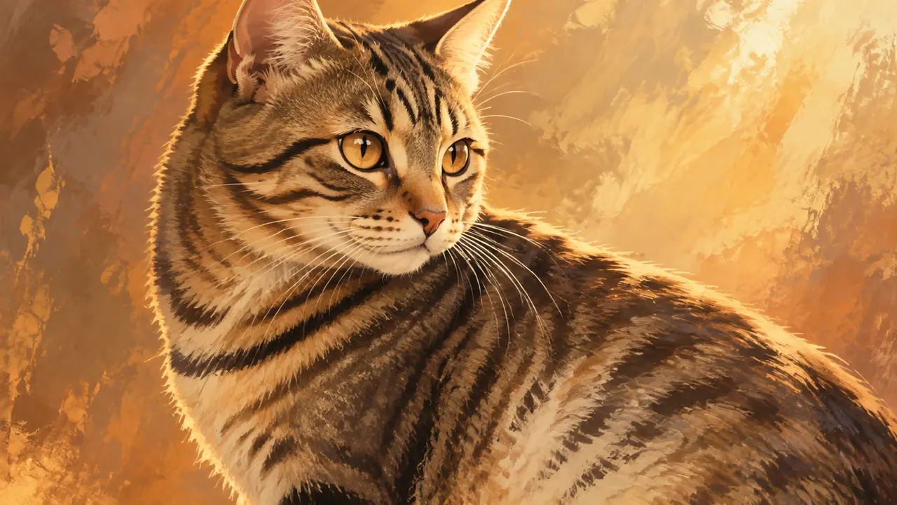 斑斑ai绘画画虎斑猫：斑纹跟肌肉走才有毛感，别再画成贴纸