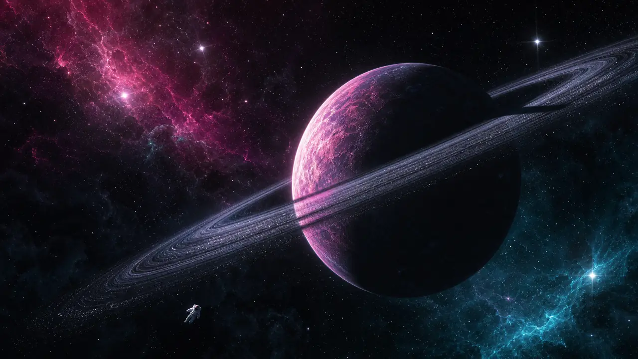 ai绘画宇宙不翻车的三个关键：星云扩散、行星环透视和那片有内容的黑