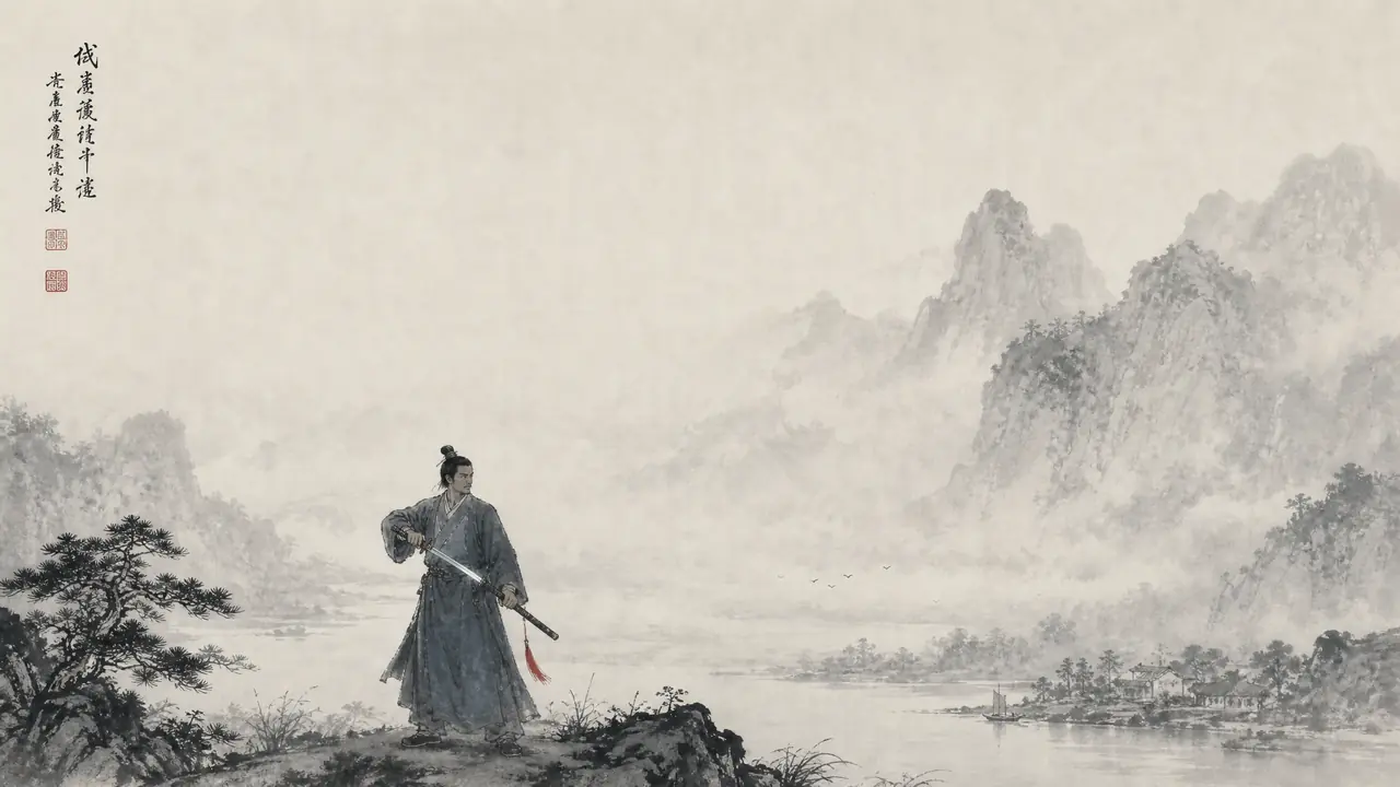 ai武侠绘画别急着加光效：服化、兵器、留白先做对