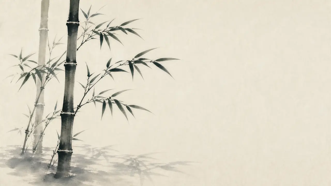 ai 绘画青竹怎么画得清瘦挺拔？竹节、留白与风势调法