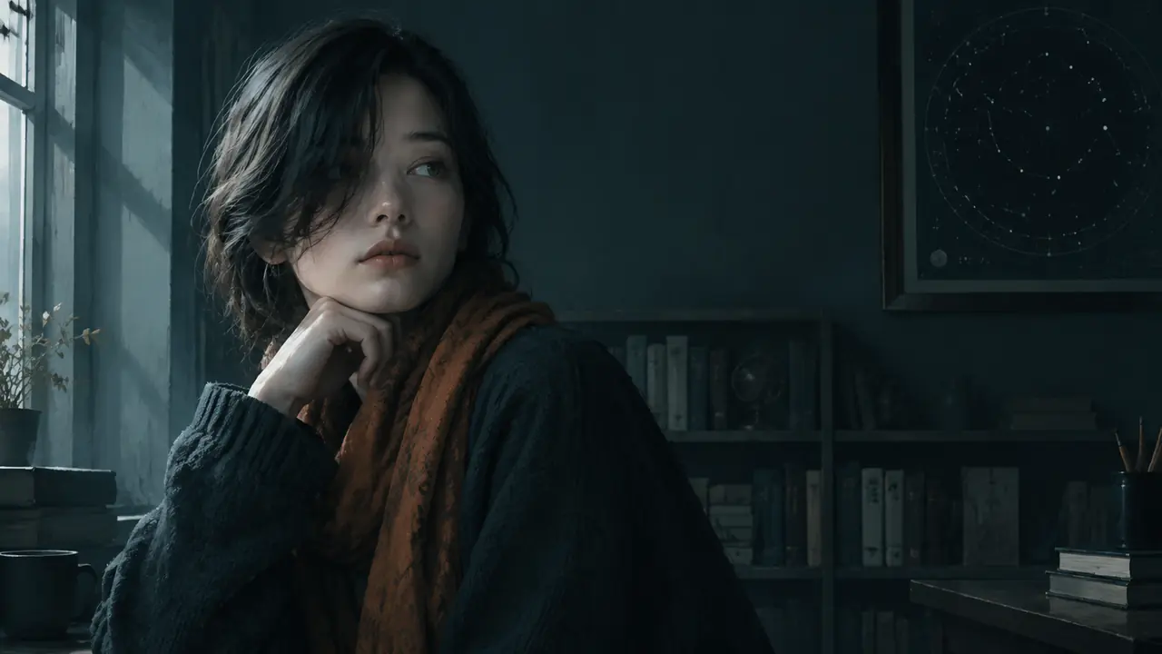 intj ai绘画头像这样设计：冷色调、几何感与疏离气质