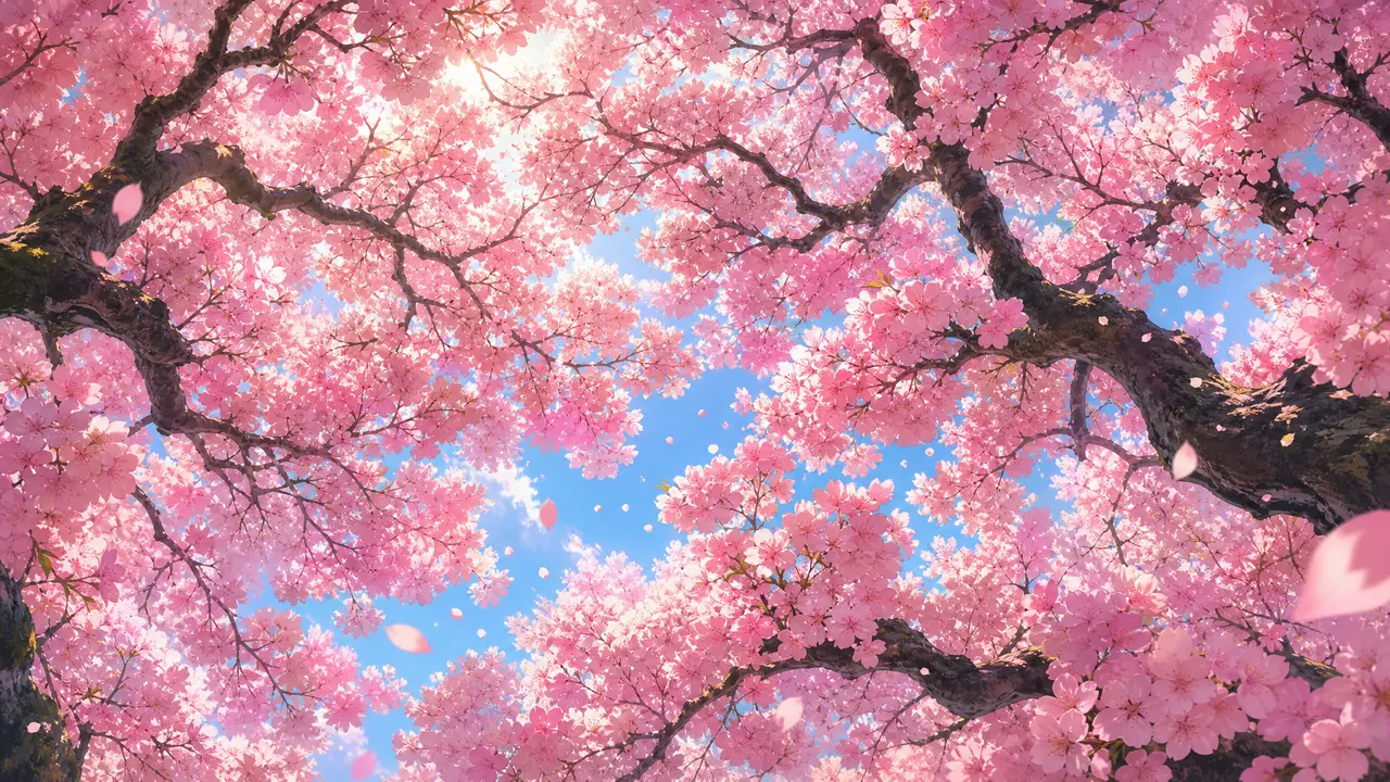ai绘画花树满开怎么画才不俗：花量、枝骨与落花的分层调法