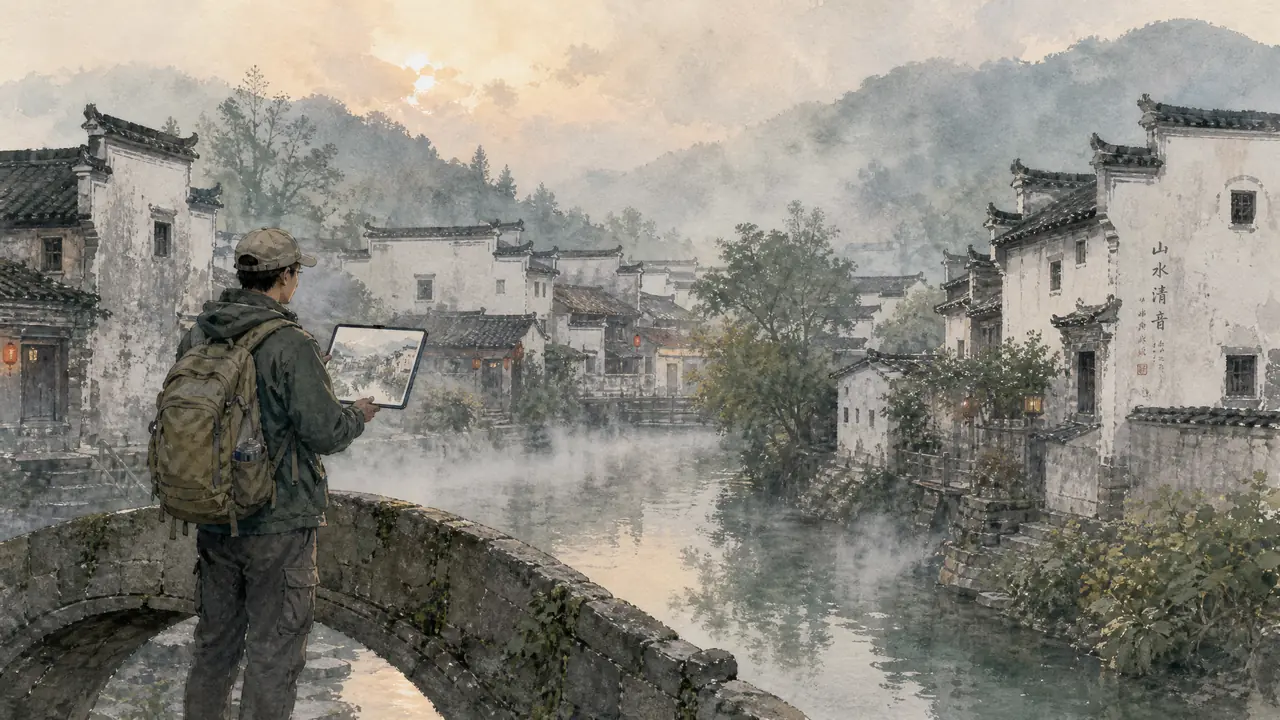 ai绘画写生怎么提前踩点：出发前把机位和光线先画一遍