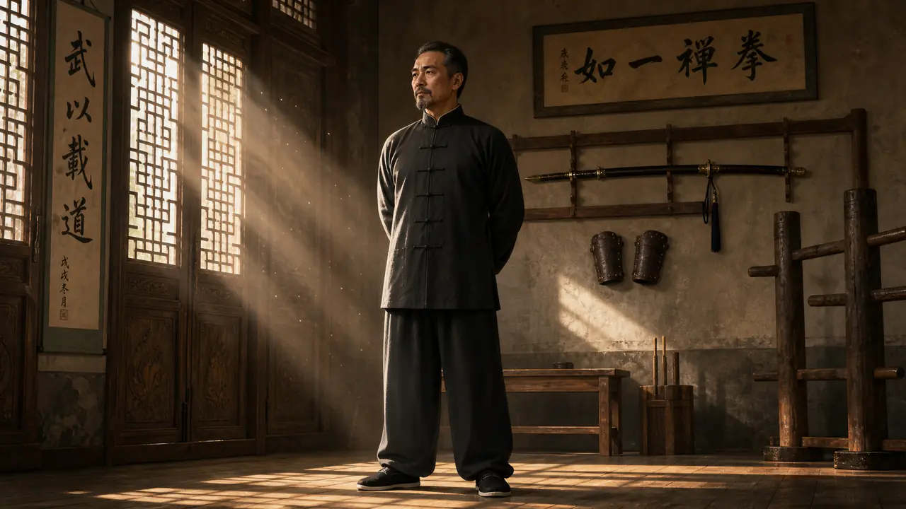 ai绘画馆主形象怎么立得住：武馆掌门的气场、服饰与场景细节