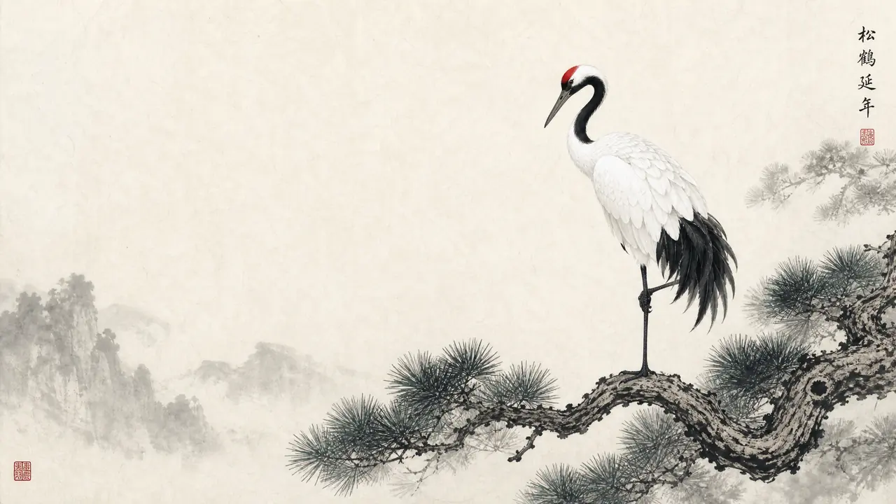 鹤ai绘画总画成长腿大白鹅？颈、翎、顶三处调法