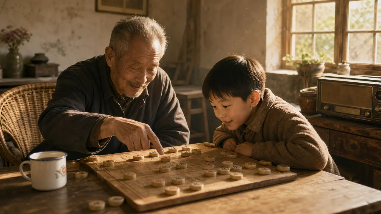 ai绘画爷孙情怎么画：动作、皱纹与光的温情实录