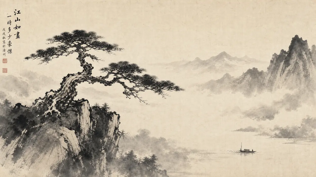 油墨ai绘画出墨味的诀窍：湿度、纸纹与留白的实测笔记