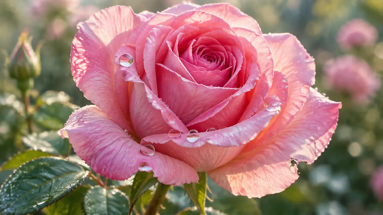 ai绘画花草出片四个抓手：花瓣层次、水珠微距、光线与留白