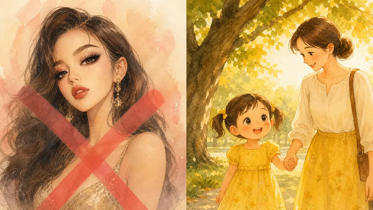 ai绘画女儿总画成网红脸？头身比、年龄感与亲子同框的实测调法