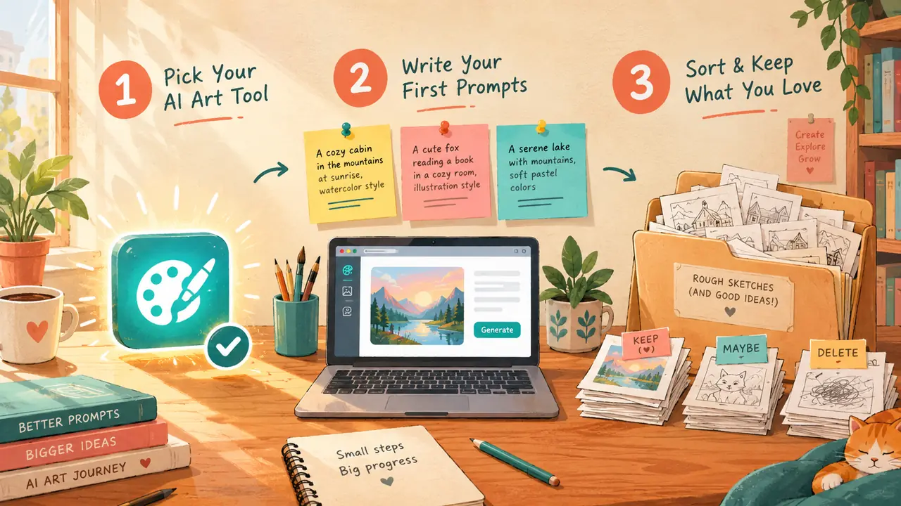ai绘画来啦？刚入坑第一周就干三件事：选一个工具、抄三组提示词、建废图库
