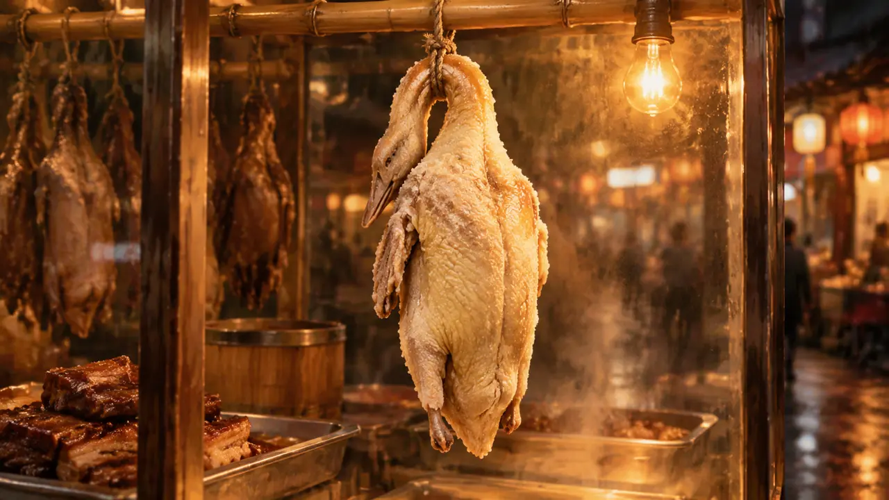 板鸭ai绘画怎么画出食欲感？油亮表皮、风干质感与摊头暖光的实测调法