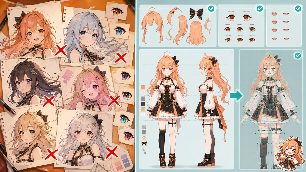 ai虚拟绘画给虚拟主播做立绘：人设一致性锁不住？先出静帧再进Live2D