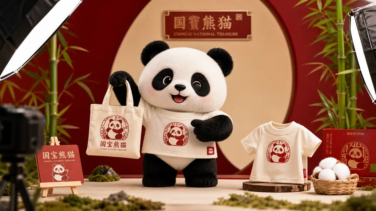 ai国宝模特出图手记：让熊猫当文创店模特，翻车点比成片还多