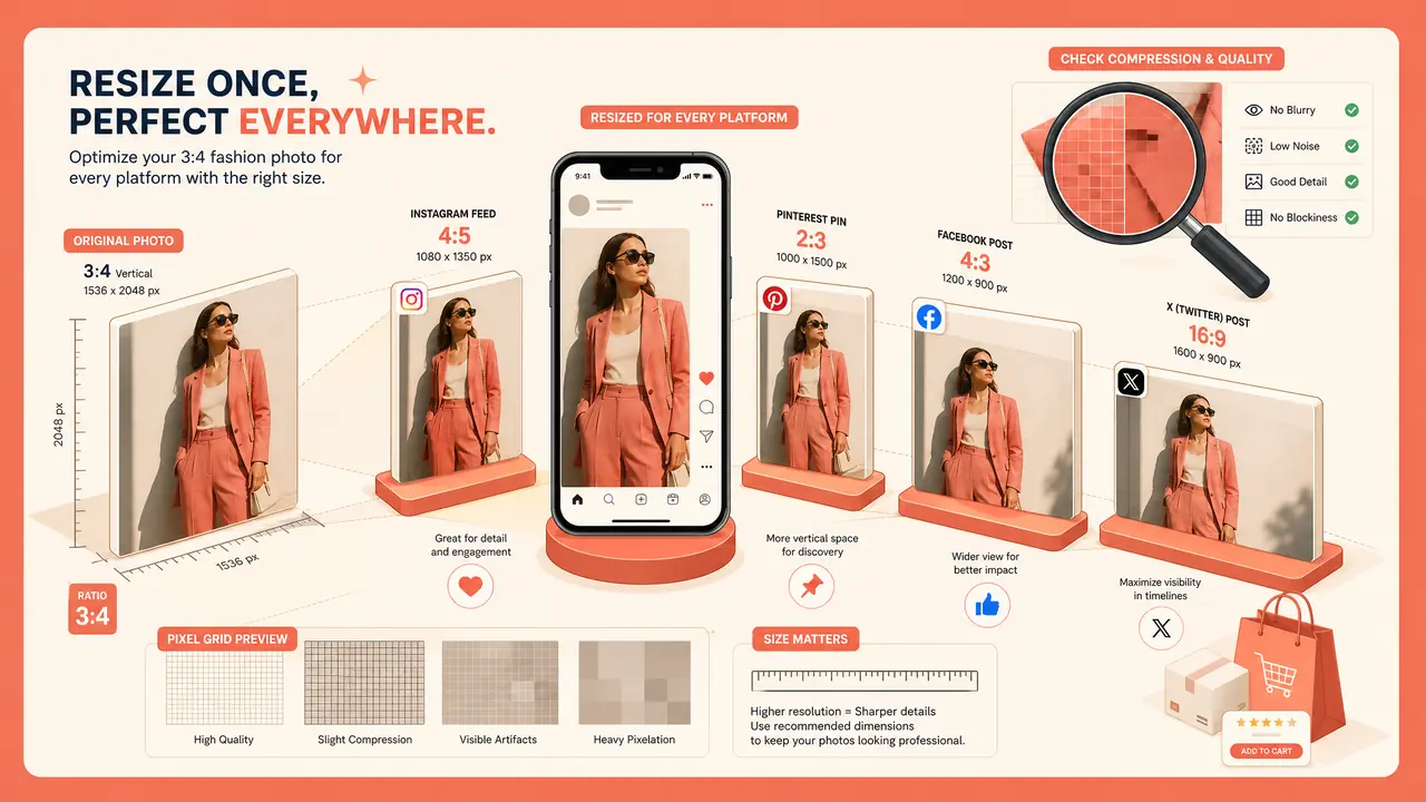模特图文ai出图多大才够用？竖版图文的分辨率和放大流程