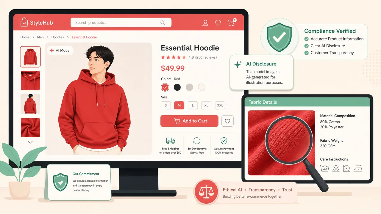 淘宝模特ai图怎么用才不踩规则线？半年四十个链接的合规做法