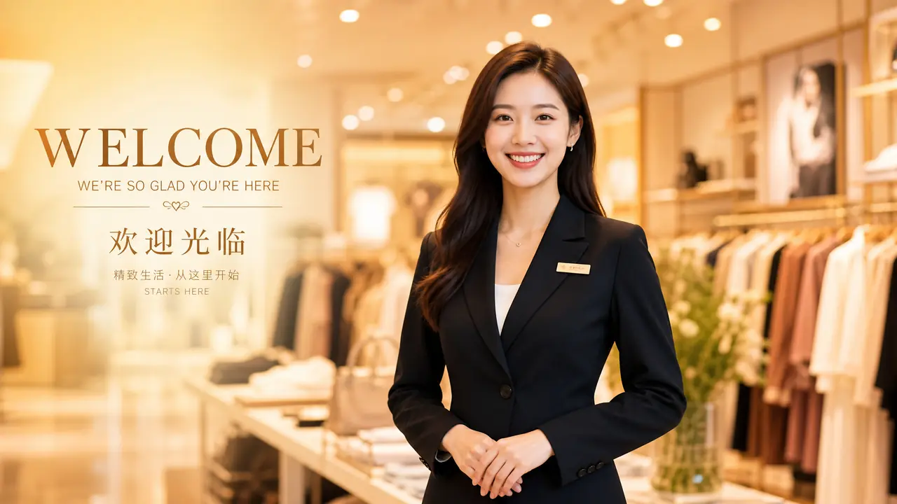 ai迎宾模特出图流程：门店立牌和海报的完整做法