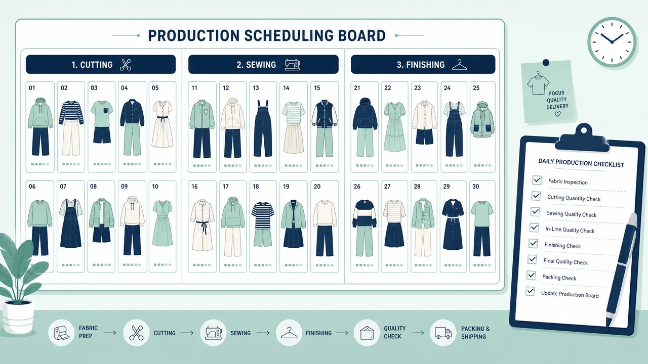 服装ai模特换季批量上新：一批三十张的排产顺序