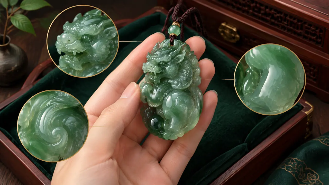 AI模特貔貅挂件出图：手持图和玉质感实测