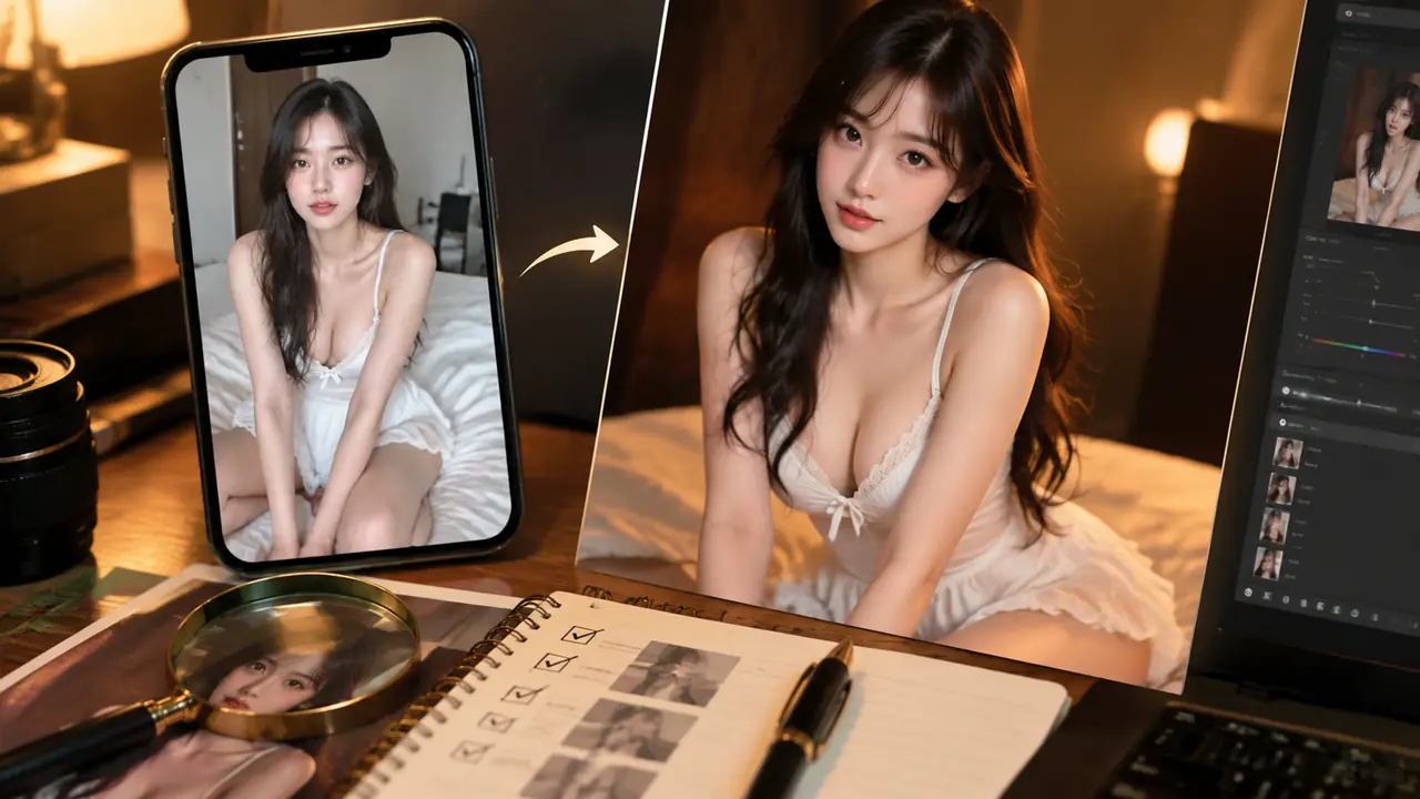 模特ai照片怎么修才像真拍：我们组的一套审核清单