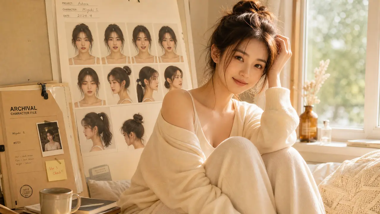 模特ai形象养成记：家居服品牌的专属脸这样养出来