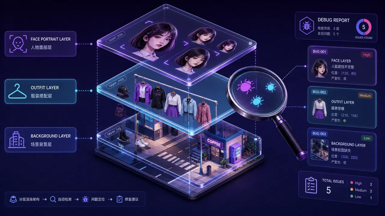 ai换换模特排查记：换脸换装换背景三层叠一起的坑