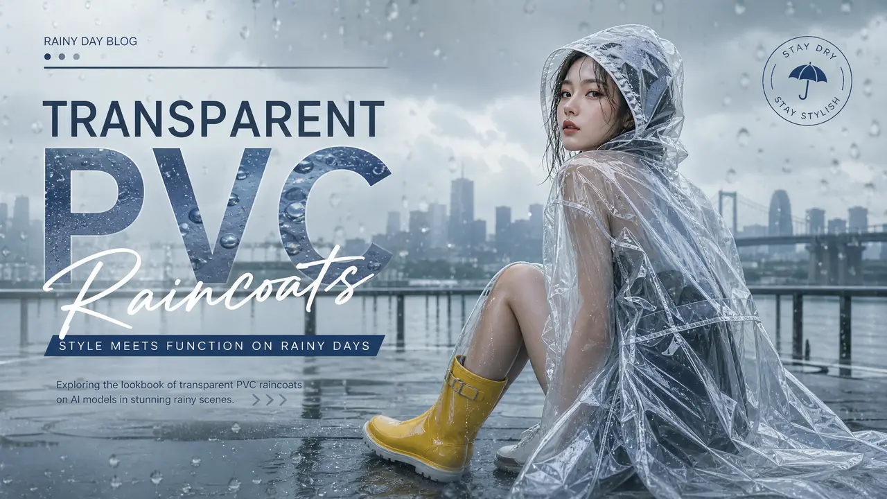 AI雨衣模特出图手记：透明PVC是头一道坎