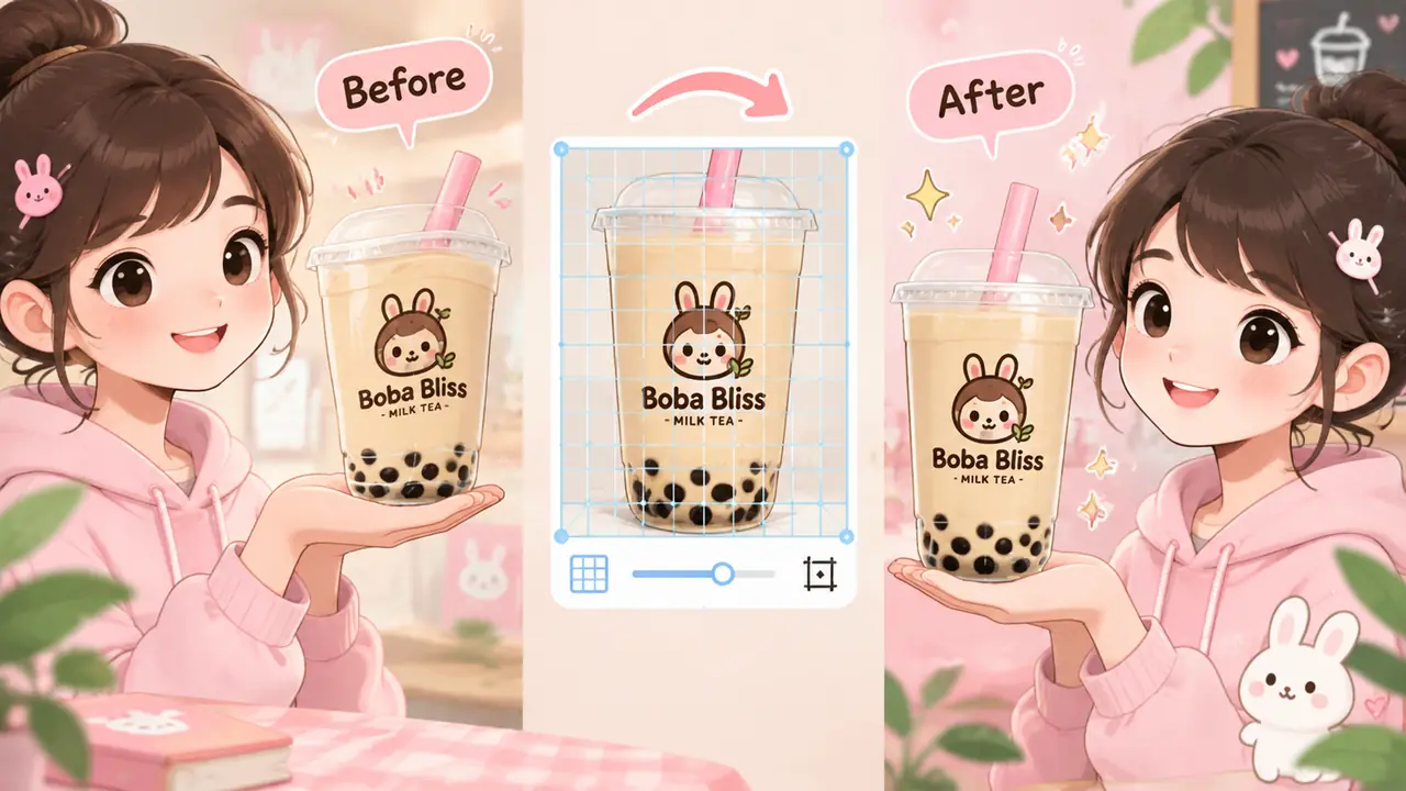 奶茶模特ai实测：杯身logo画歪这件事怎么治
