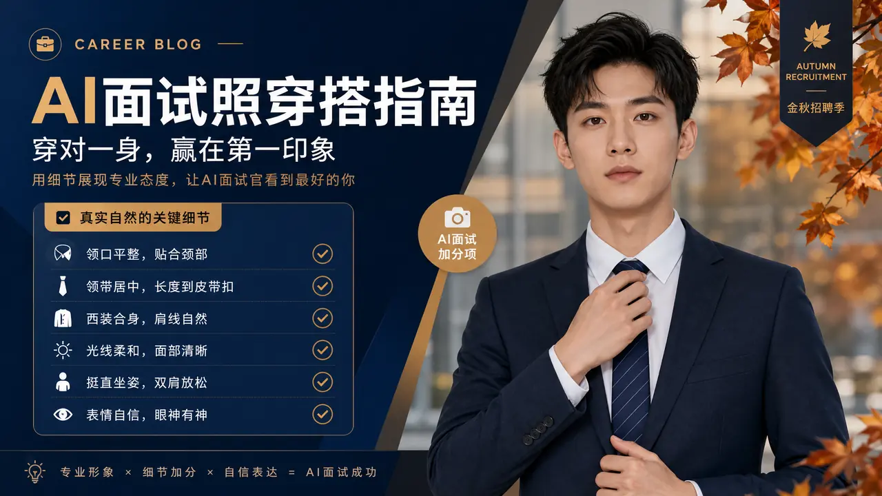 秋招开跑：ai模特面试穿搭图这样出才像真人